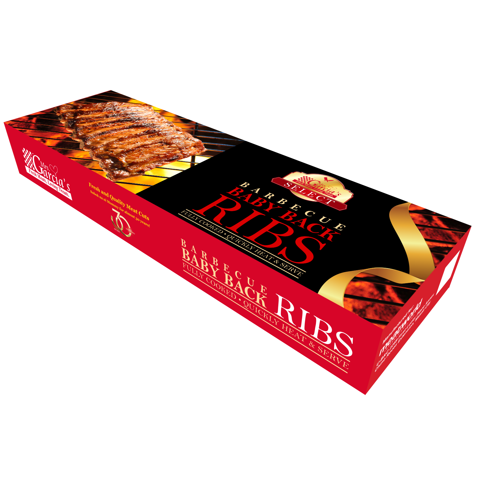 BBQ Baby Back Ribs - approx. 700g - 800g