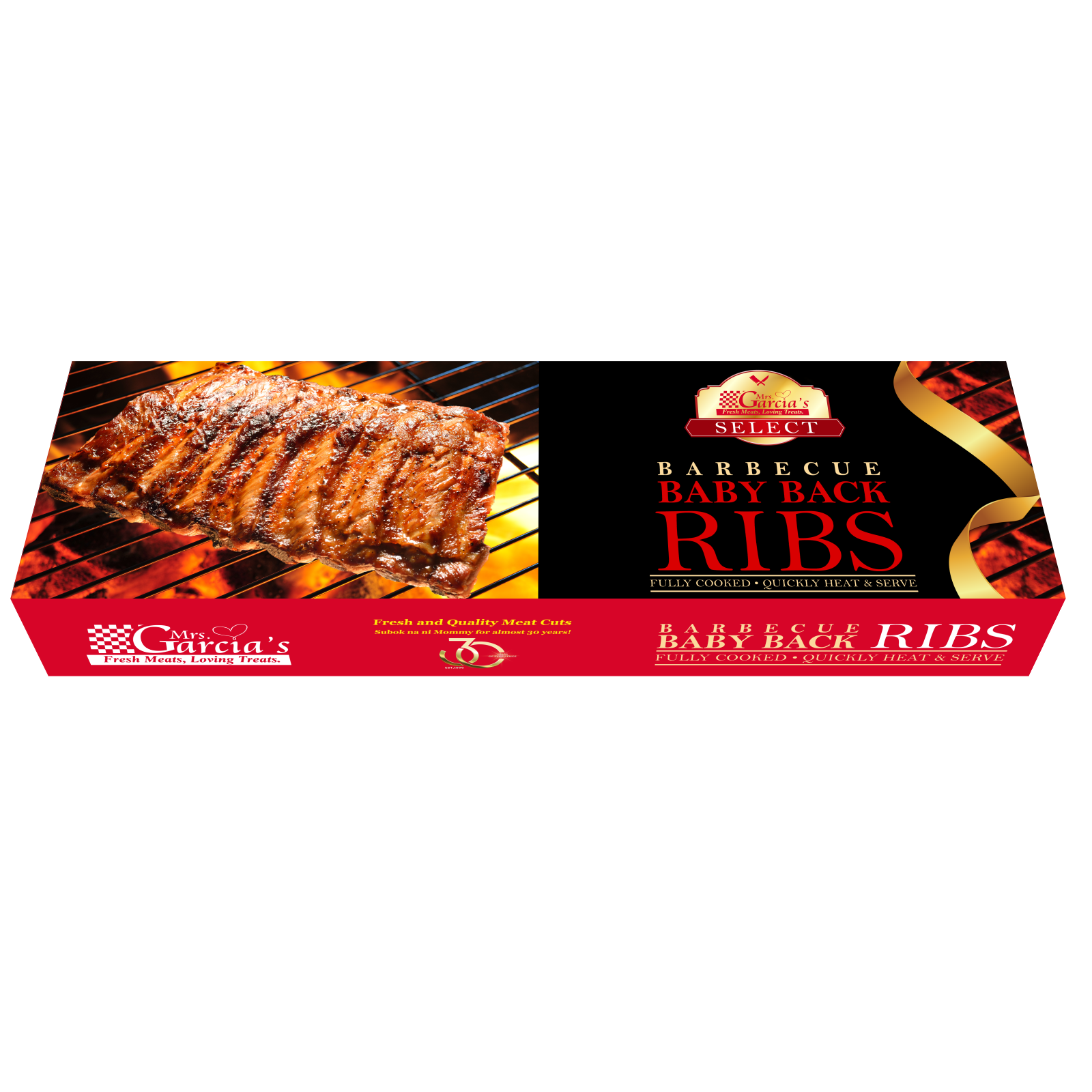 BBQ Baby Back Ribs - approx. 700g - 800g